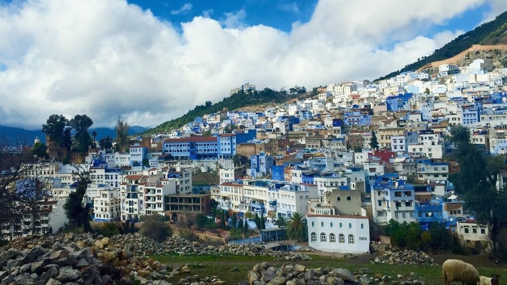 Chefchaouen blue city streets Rif Mountains Morocco travel destination