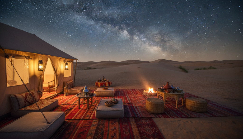campamento en el desierto